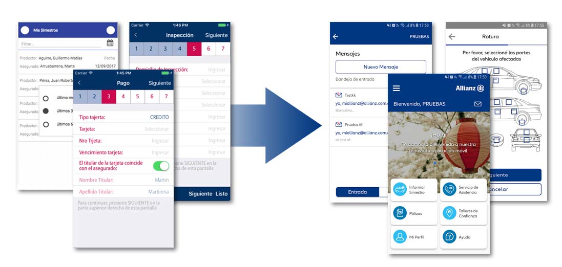 Allianz: Mejora de Apps mobile.
